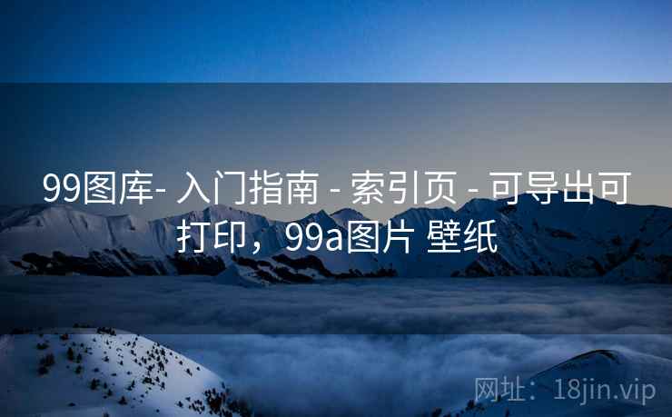 99图库- 入门指南 - 索引页 - 可导出可打印，99a图片 壁纸